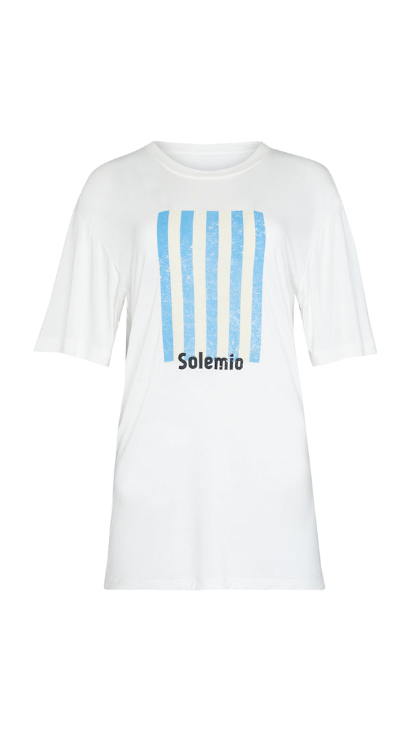 THE SOLEMIO T-SHIRT - BLUE STRIPES