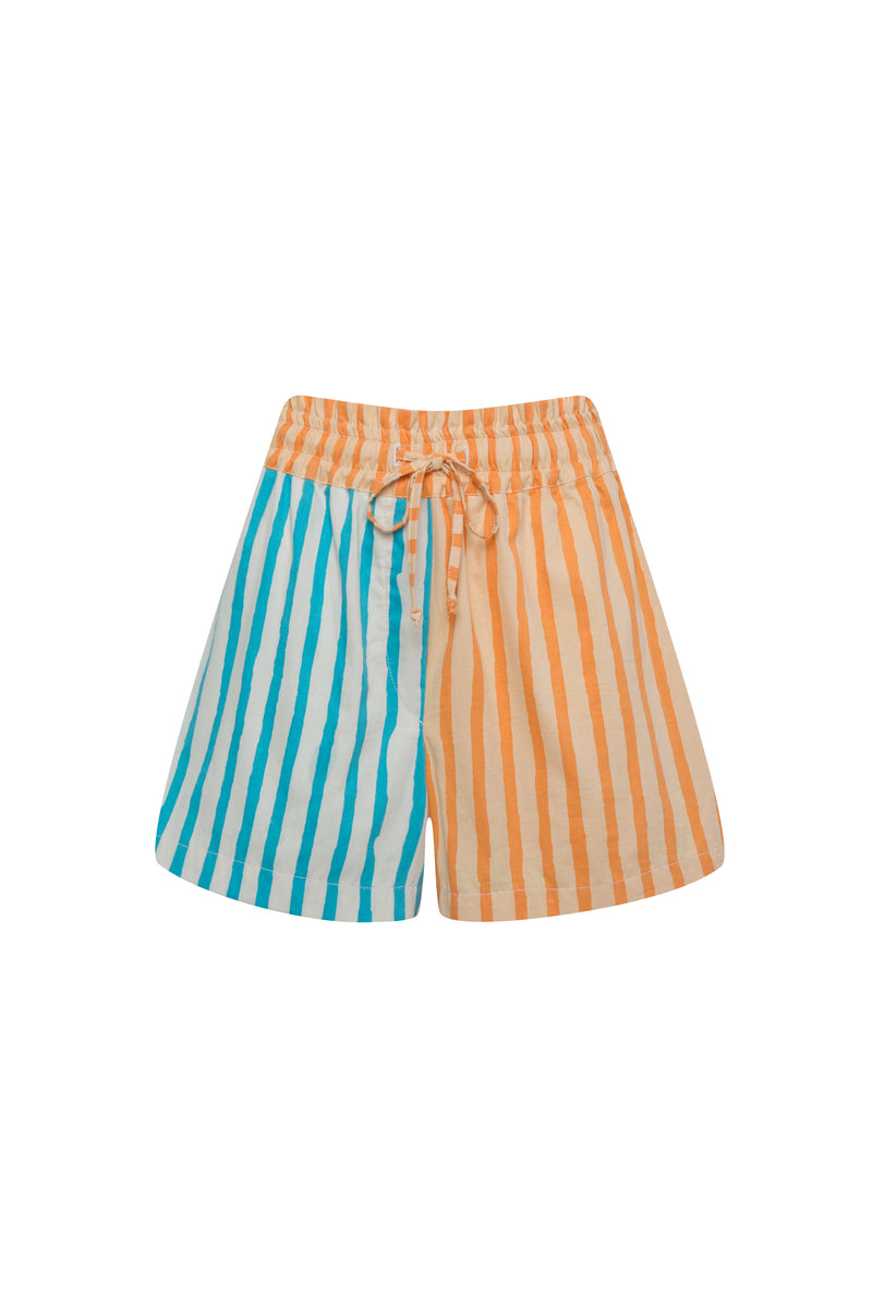 THE SUNNY SIDE UP SHORTS - MULTI COLOR STRIPES