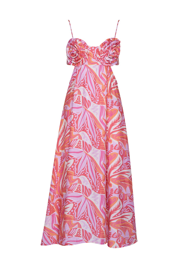 THE AMALFI ROSE DRESS - PARADISE PINK