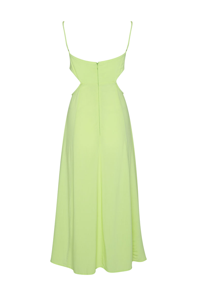 THE AMALFI ROSE DRESS - DAIQUIRI GREEN