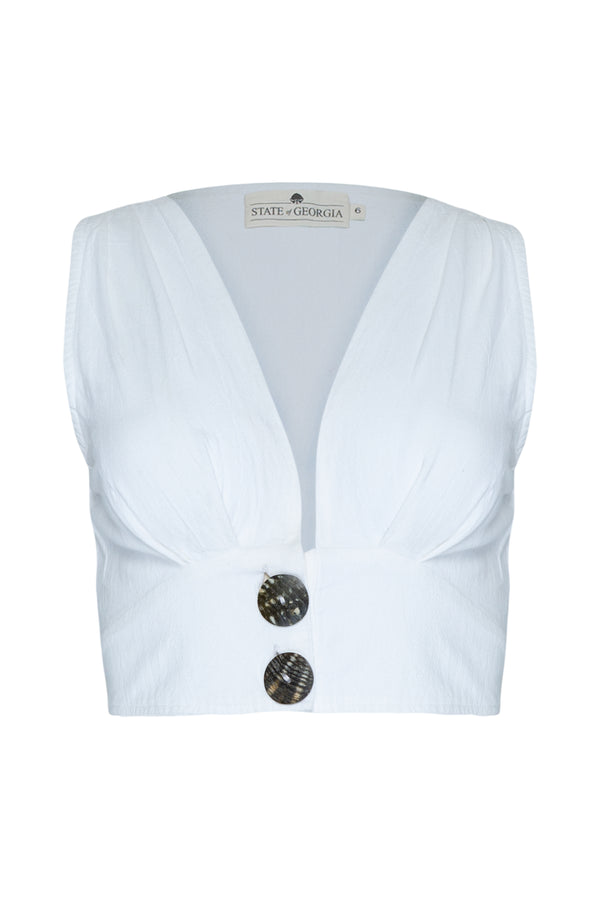 THE SHANGRI-LA TOP - WHITE