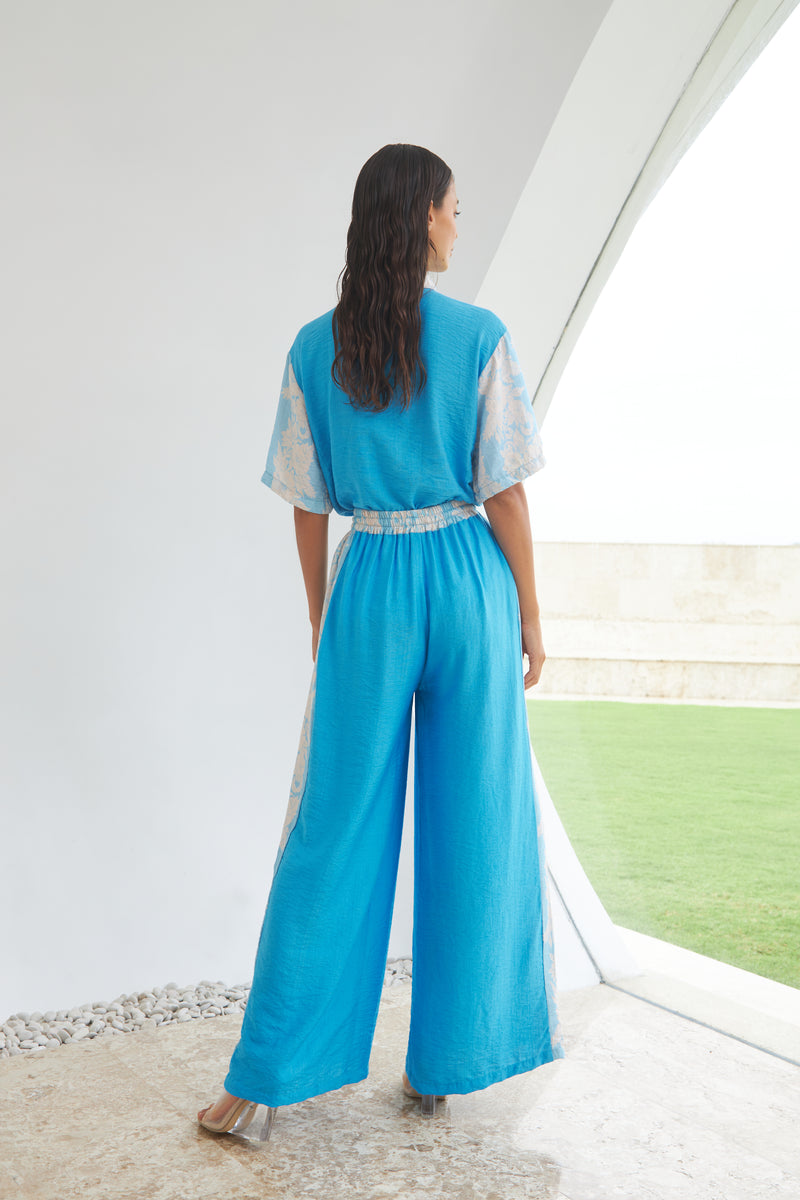 THE OHANA PANTS - HIBISCUS BLUE