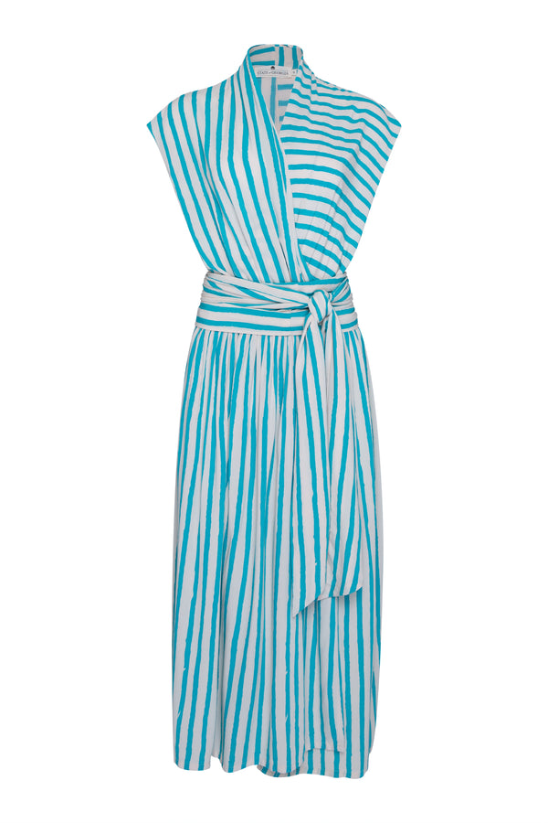 THE POINT DRESS - BLUE FILM STRIPE