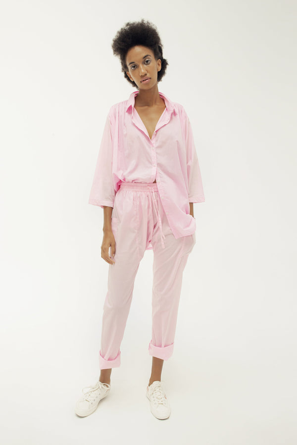 THE ELASTIC DRAWSTRING PANTS PINK