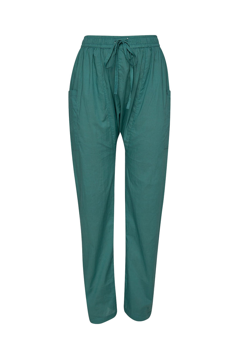 THE ELASTIC DRAWSTRING PANTS DUSTY GREEN