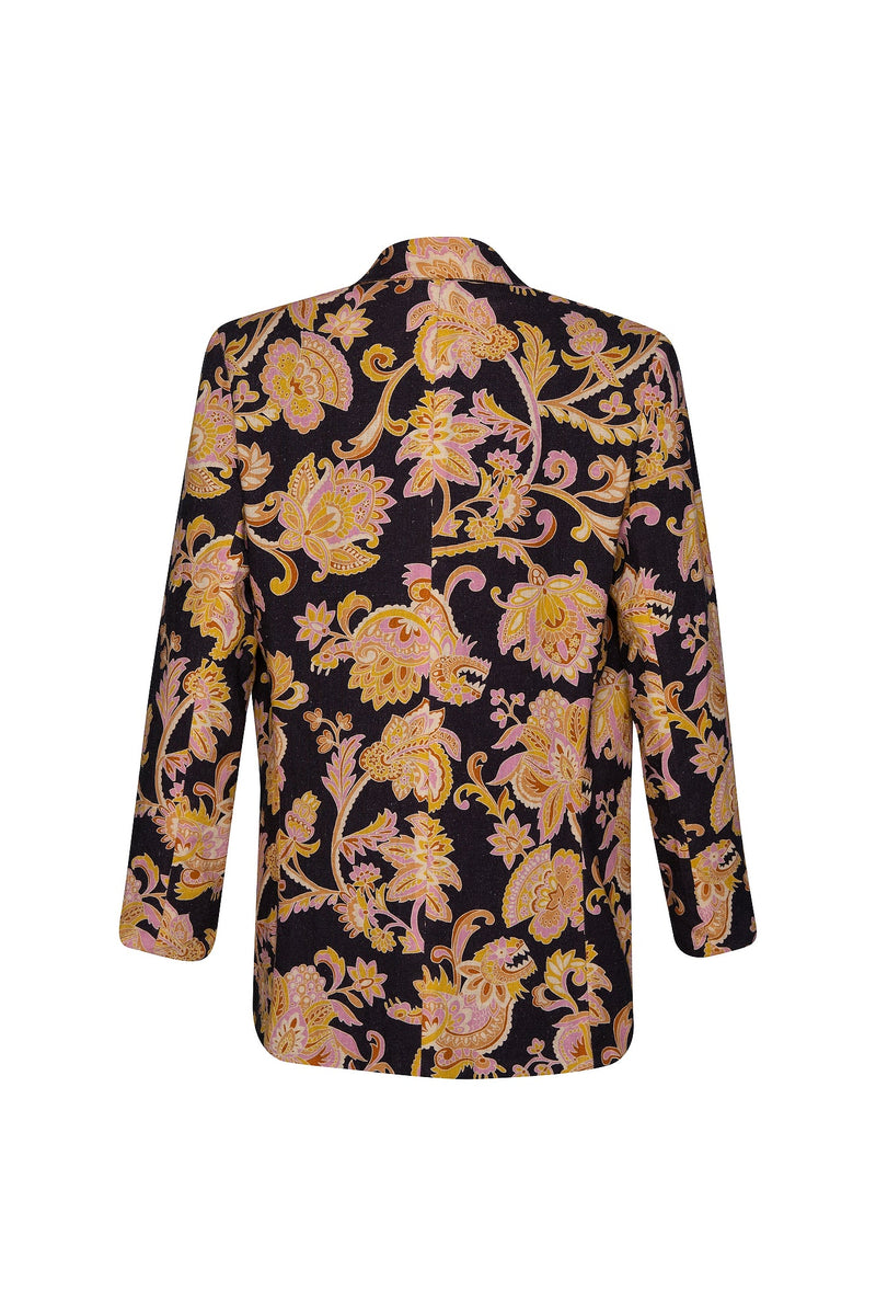 THE LINEN BLAZER - PAISLEY NAGA