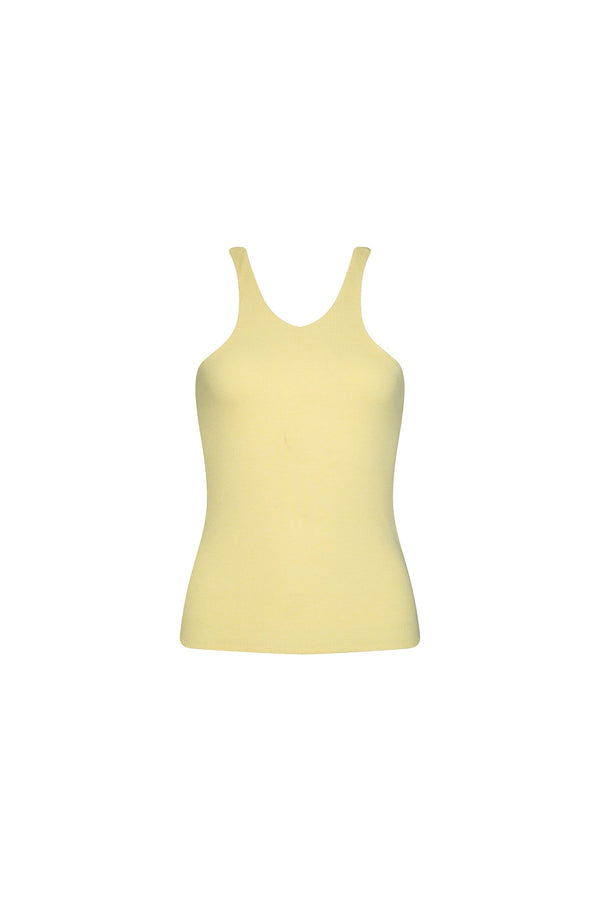 THE LOUNGER RIB SINGLET - SUNSHINE