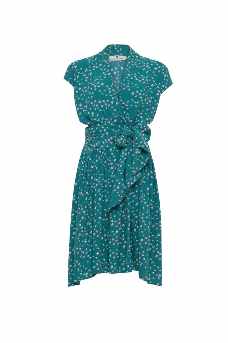 THE POINT DRESS SHORT - SPECKLED GREEN